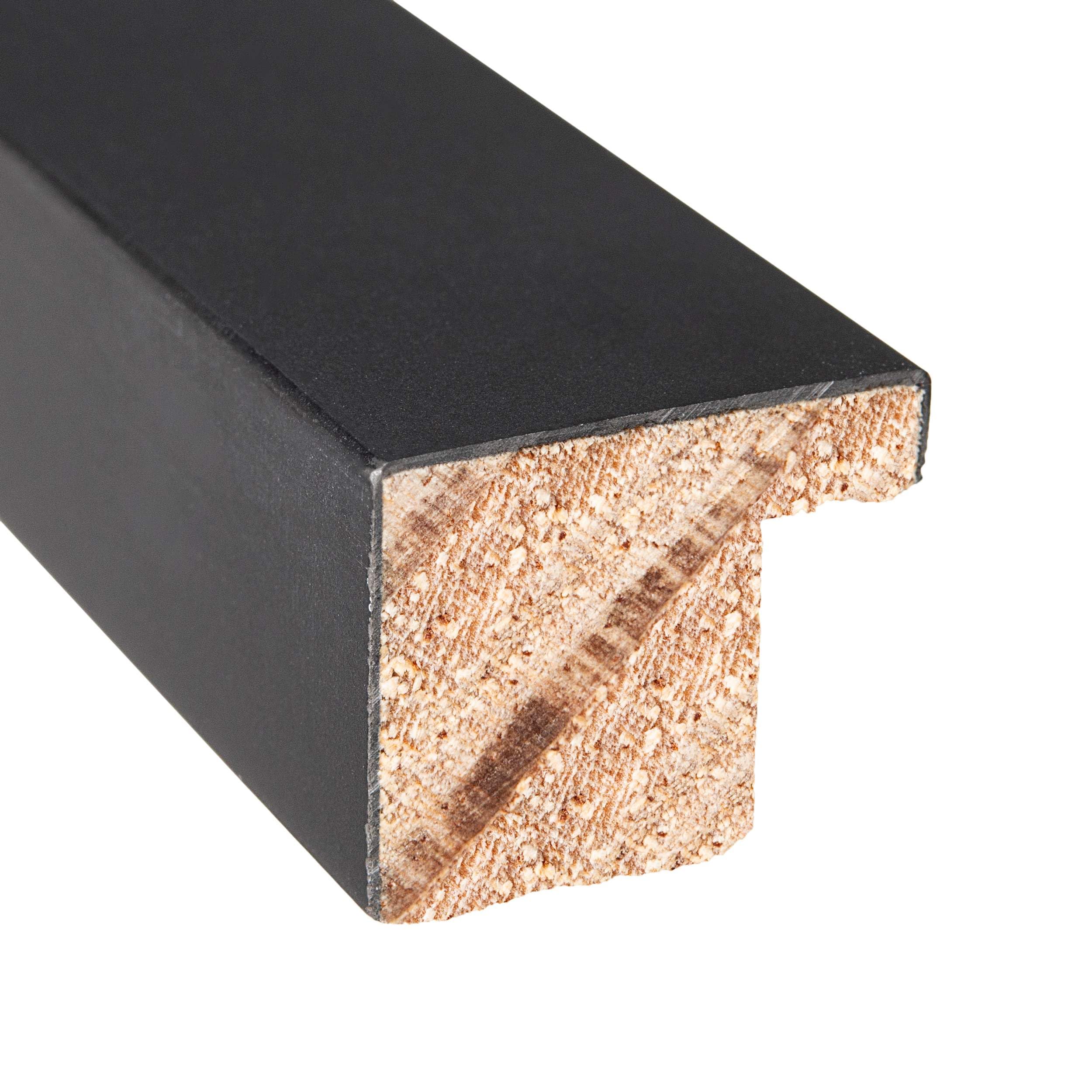 Amazon.com - 21x12 Frame Black Real Wood Picture Frame Width 0.75